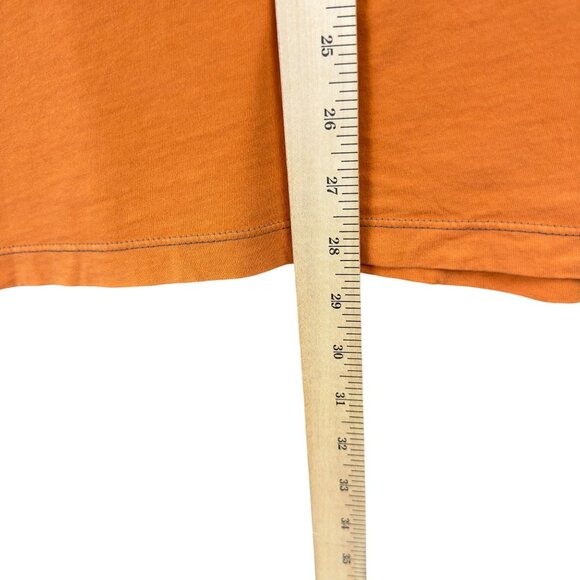 AgaveLux Denimsmith Polo Shirt Mens L Orange Standard Fit Cotton Made In USA - Picture 10 of 10